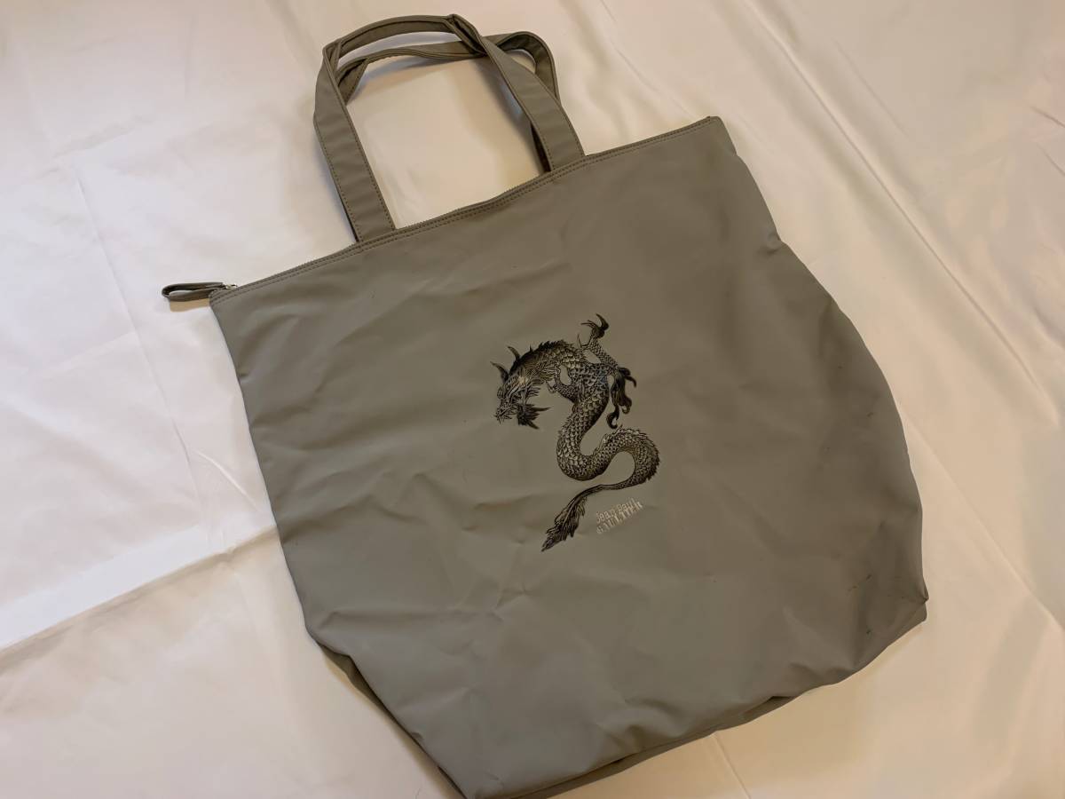 Jean Paul GAULTIER ジャンポールゴルチエ ゴルチェ　グレー　灰色　ドラゴン　龍　トートバッグ　カバン アーカイブ archive dragon bag_画像1