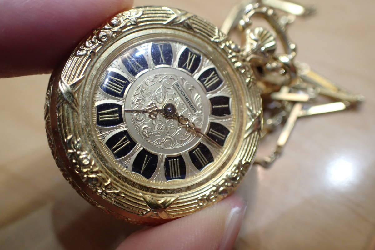 100%正規品100%正規品BUCHERER 手巻き懐中時計 腕時計(アナログ