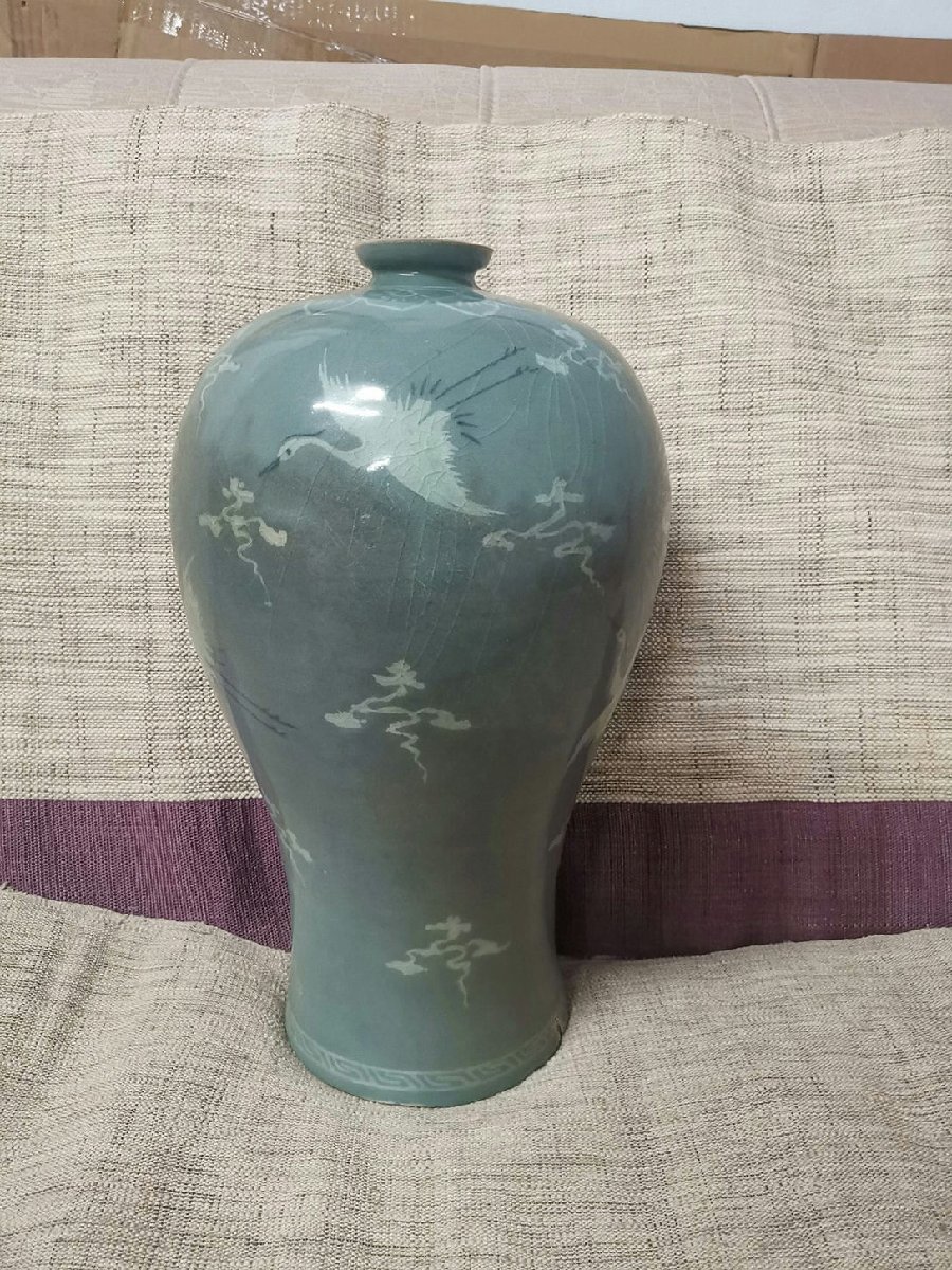 □青澤古美術□G143旧蔵 朝鮮 高麗磁 朝鮮古陶磁器 古高麗 李朝時代