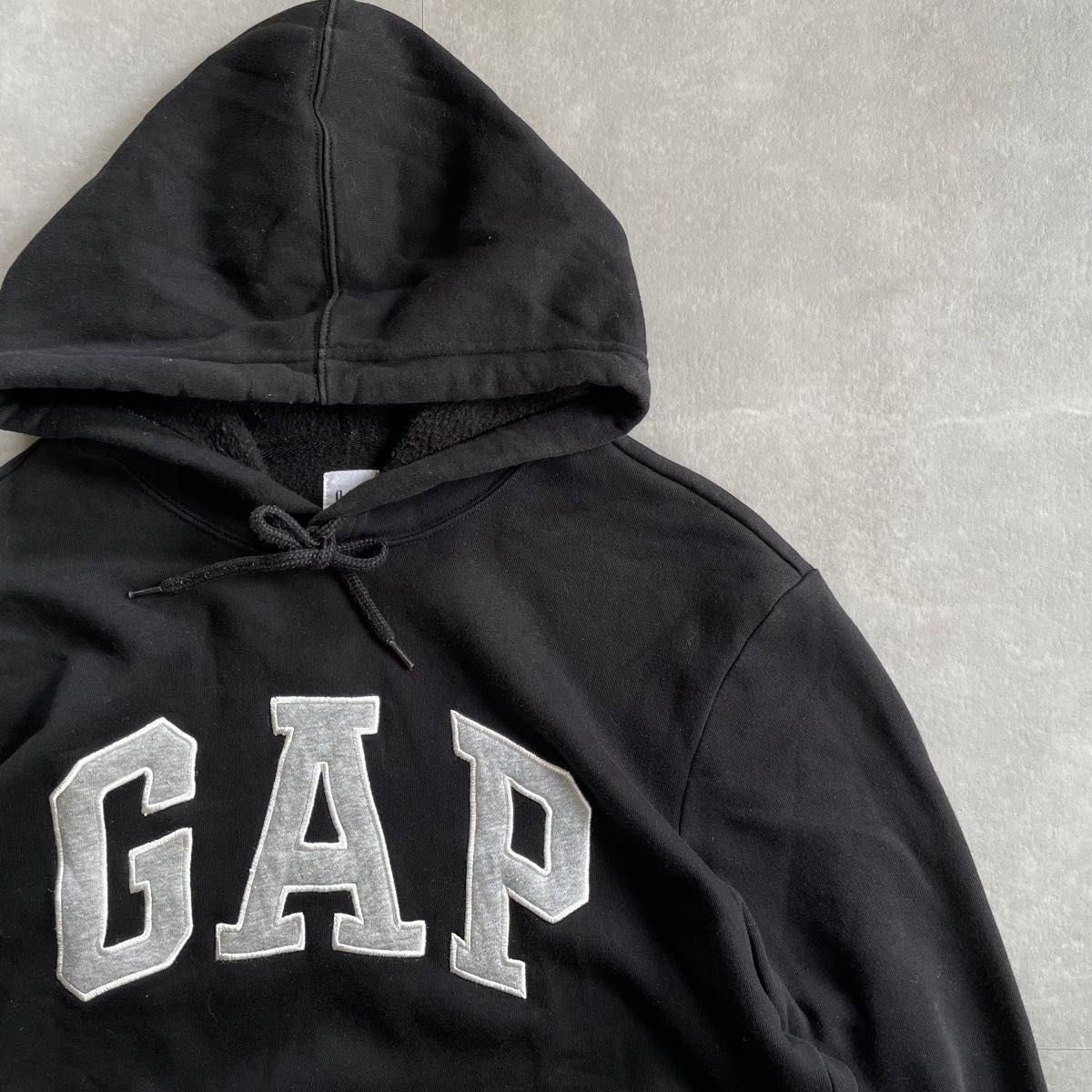 90s 古着 OLD GAP ビッグロゴ フーディ スウェット パーカー シャツ