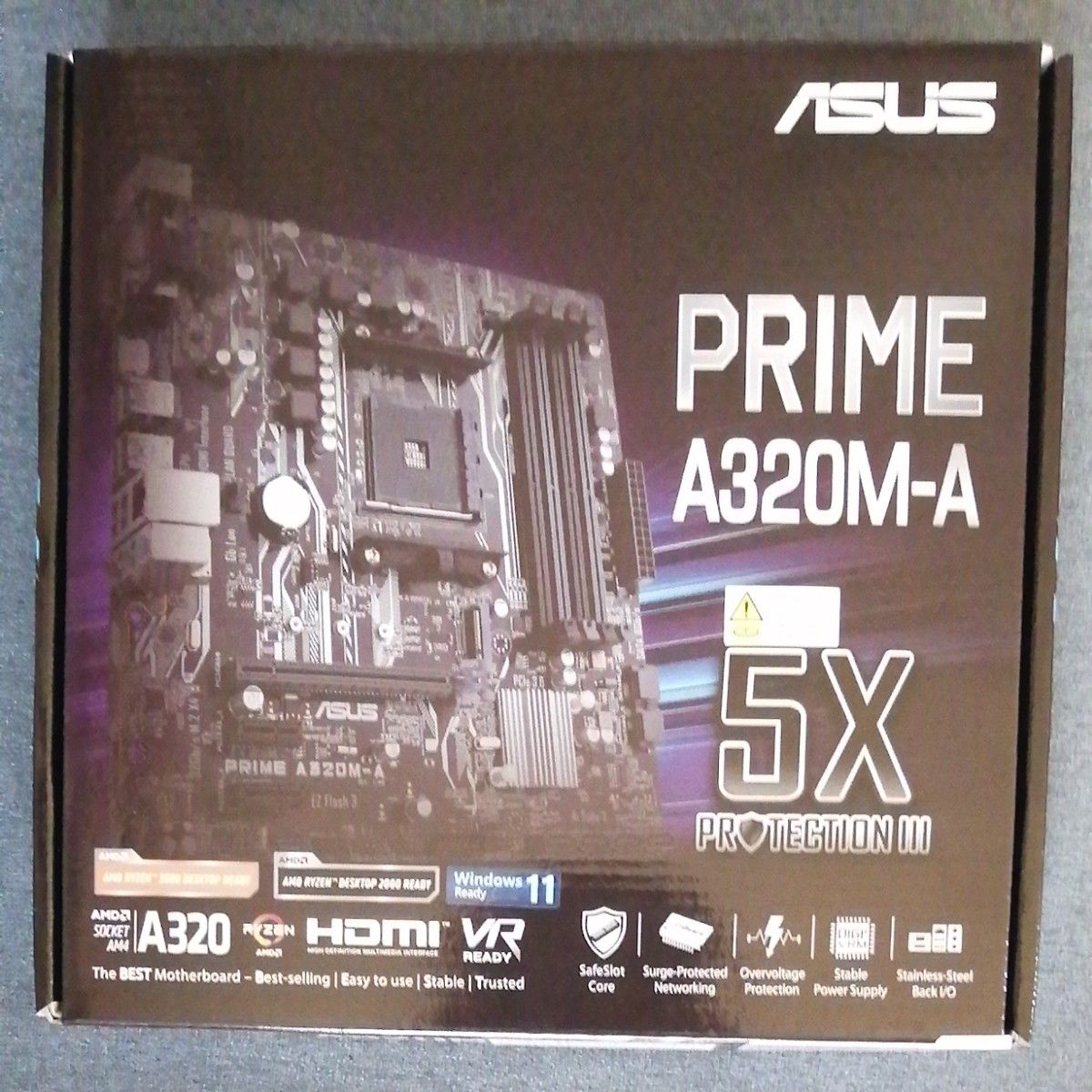RYZEN マザーボード ASUS Prime A320M-A 新品未開封 Socket AM4 MicroATX