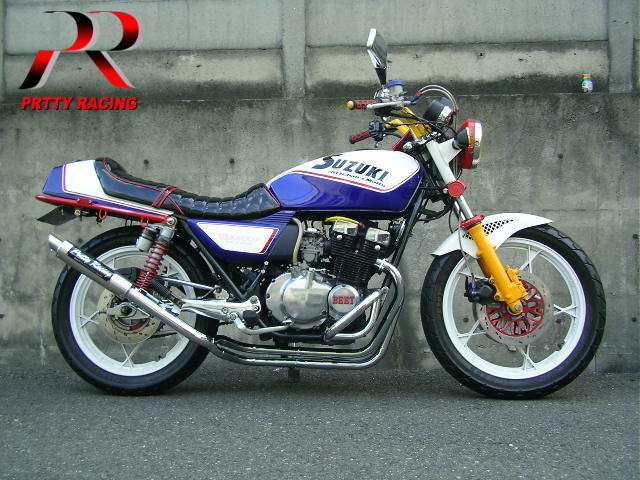 プリティー SUZUKI GSX400FS 42.7π (改タイプ3) PRETTY管 マフラー_画像3