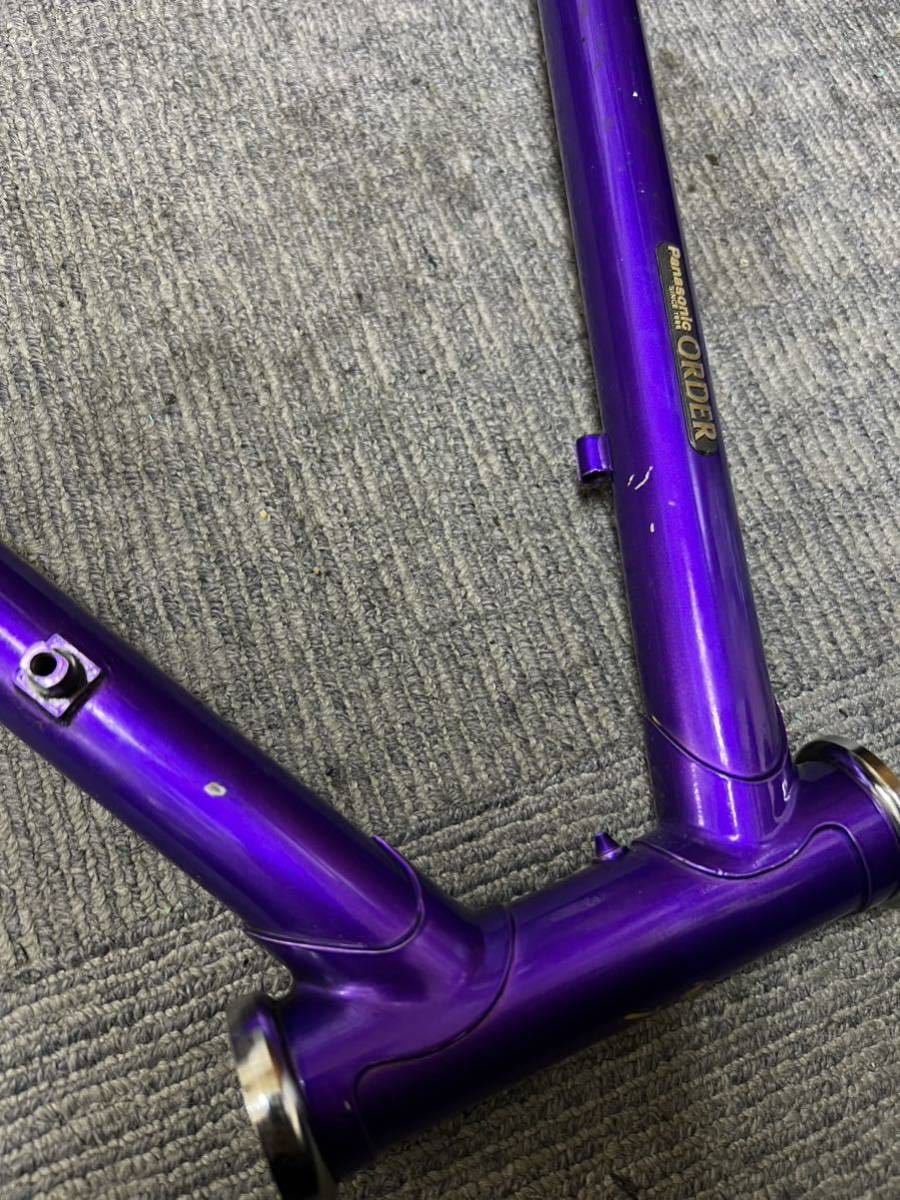 通販 Panasonic クロモリ フレームセット ヘッドパーツ、シートポスト 自転車本体