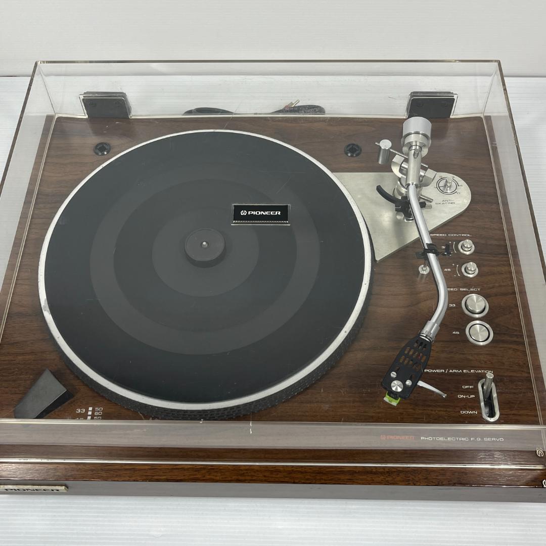 動作品】パイオニア PL-1250 ターンテーブル カードリッジ付き