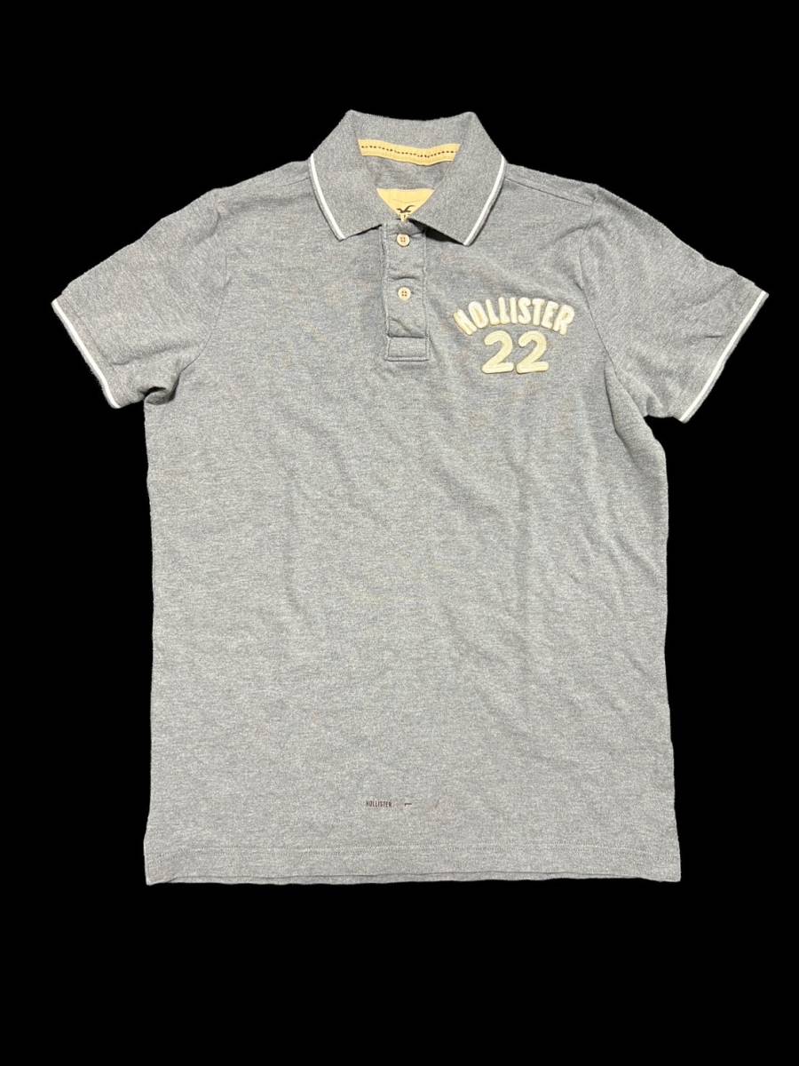 [ rare goods ] Hollister polo-shirt men's L gray HOLLSTER new goods unused 