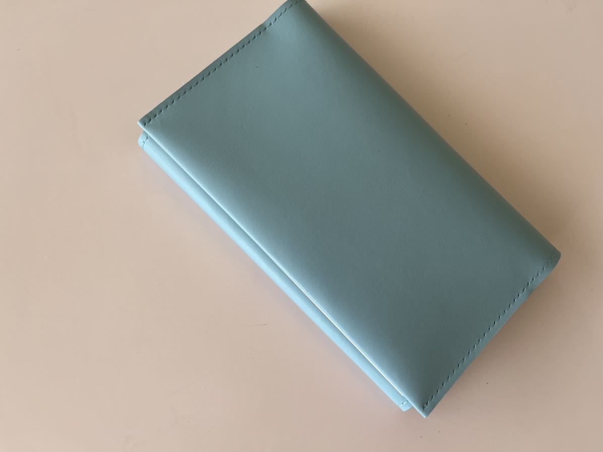  new book pastel color light blue * one sheets leather book cover 