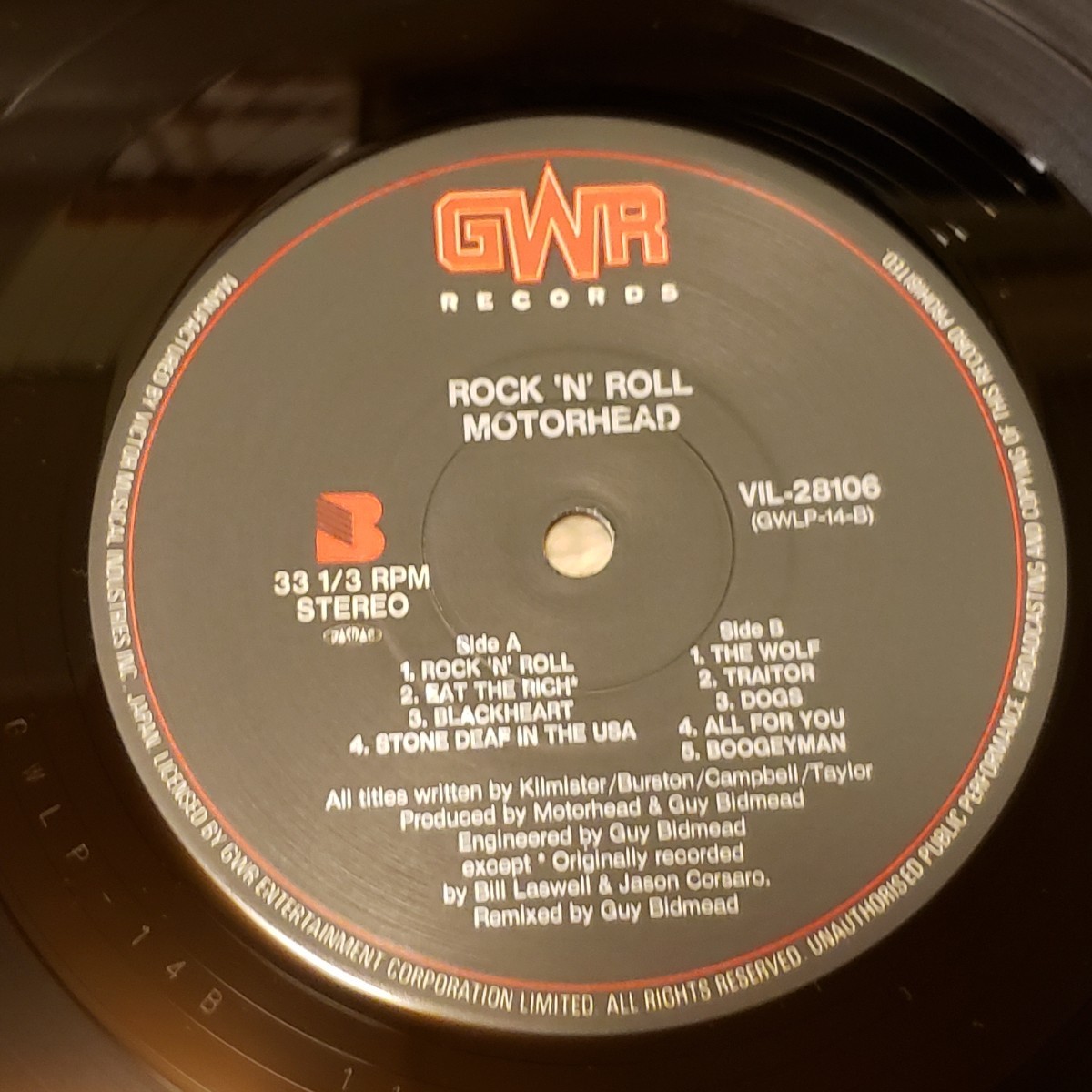 MOTORHEAD/ROCK 'N' ROLL モーターヘッド ロックンロール VIL-28106 レコード/LP/アナログ_画像3