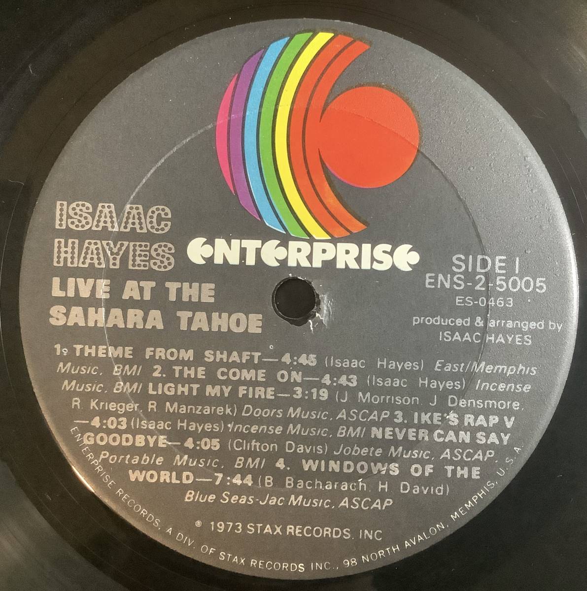 【送料無料】【1973 US Original】【US Black Disk Guide No.201】Isaac Hayes - Live At The Sahara Tahoe 2LP _画像4