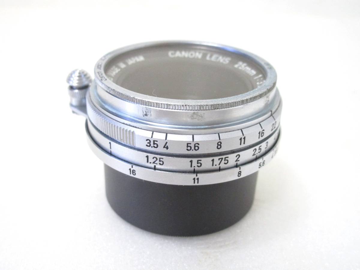 キヤノン レンズ Canon Lens L 25mm F3.5 Lマウント ファインダー付き
