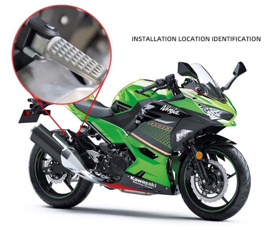 Z900RS ZRX1200DAEG NINJA400 ZX-25R他 アルミタンデムステップ チタンカラーの画像5