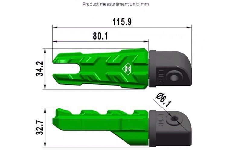 Z900RS ZRX1200DAEG NINJA400 ZX-25R他 アルミタンデムステップ チタンカラーの画像6