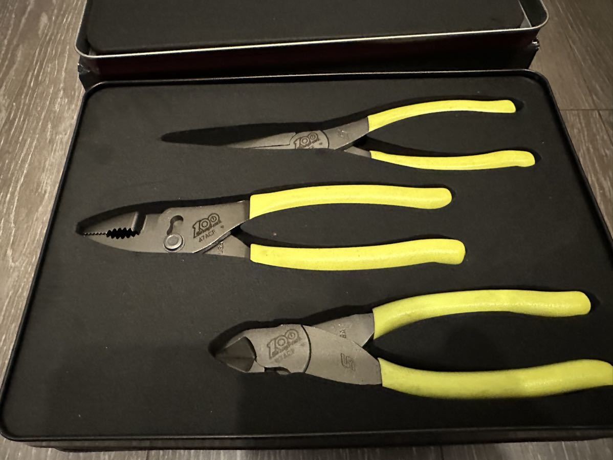 スナップオン Snap-on 100周年限定 プライヤーセット 黄色 スナップオン Snap-on 100周年限定 プライヤーセット 黄色
