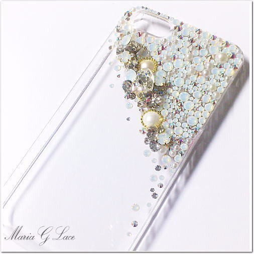 【mariaglace】snowflake デコ スマホケース Xperia Ace III (SO-53C / SOG08)_画像1