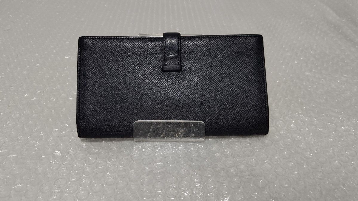 美品 HERMES ベアンスフレ 長財布 ブルーインディゴ 高級ブランド