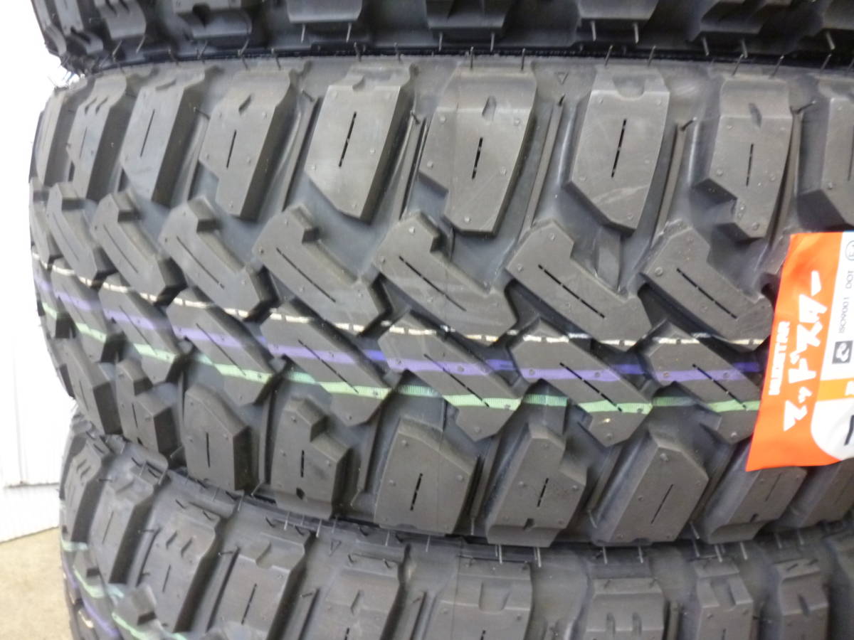 マッドスターM/T☆155/65R13ホワイトレターセット☆キャリーエブリー