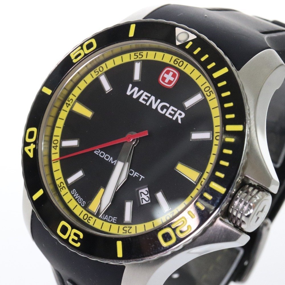 WENGER Sea Force ラバー ブラック×イエロー