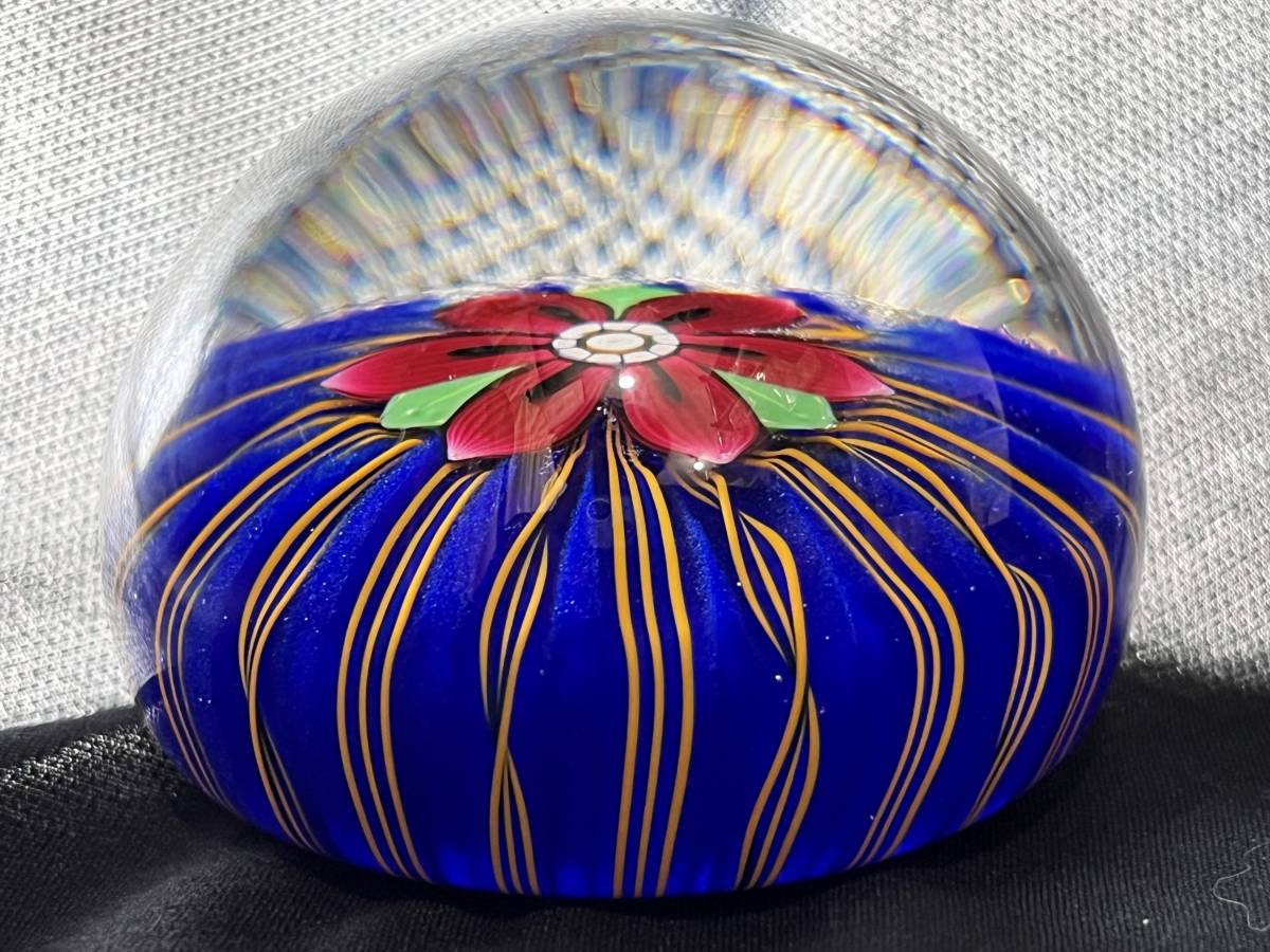 ☆廃番 PERTHSHIRE　PAPERWEIGHT パースシャー ガラス製ペーパーウェイト 2001限定品 未使用_画像2