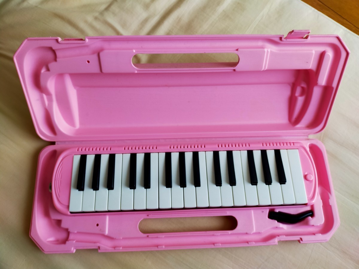 キョーリツ Melody Piano 鍵盤ハーモニカ ピンク 黄色 イエロー_画像3