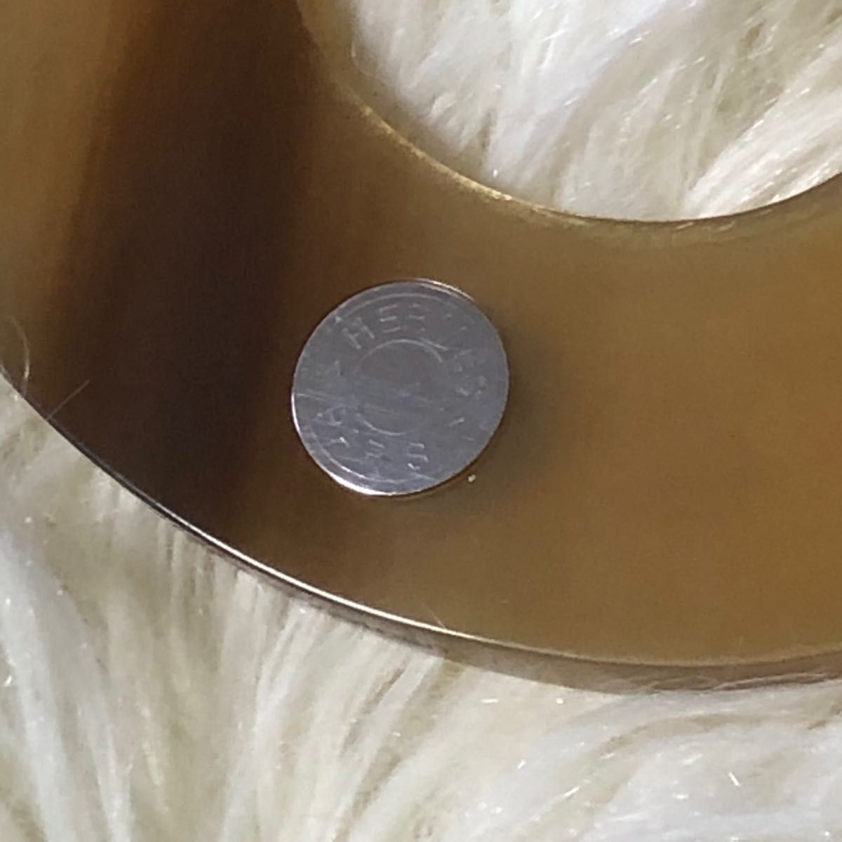 エルメス HERMES イスム バッファローホーン ペンダント ネックレス