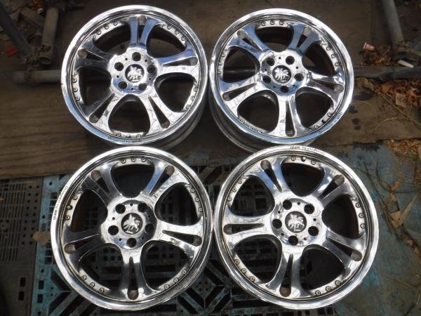 送料無料☆クレンツェ ホイール ケルベロス 3ピース 4本 18×7.5j 5穴 PCD114.3 18インチ☆33448