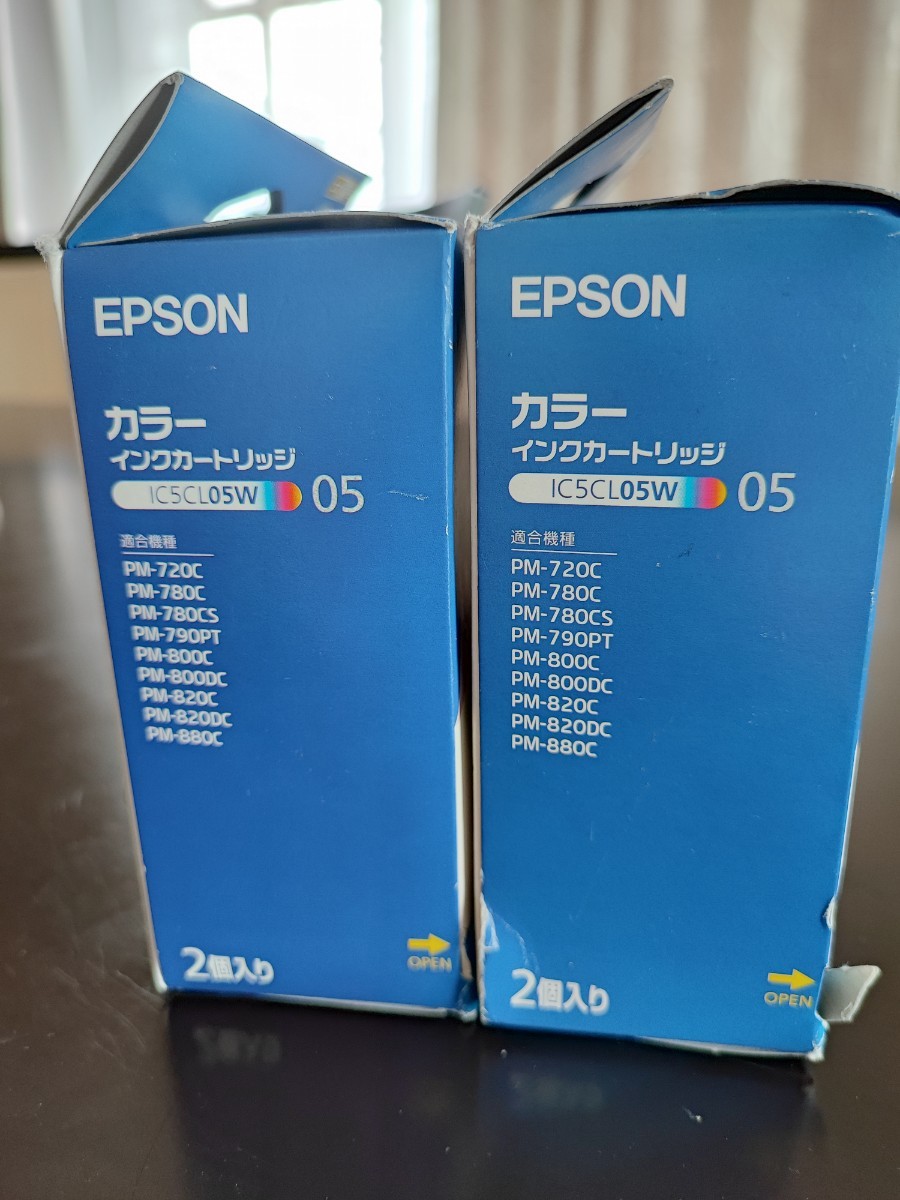 ◎（A1019）純正未使用EPSON エプソン インクカートリッジ IC5CL05W 未開封 期限切れ_画像2