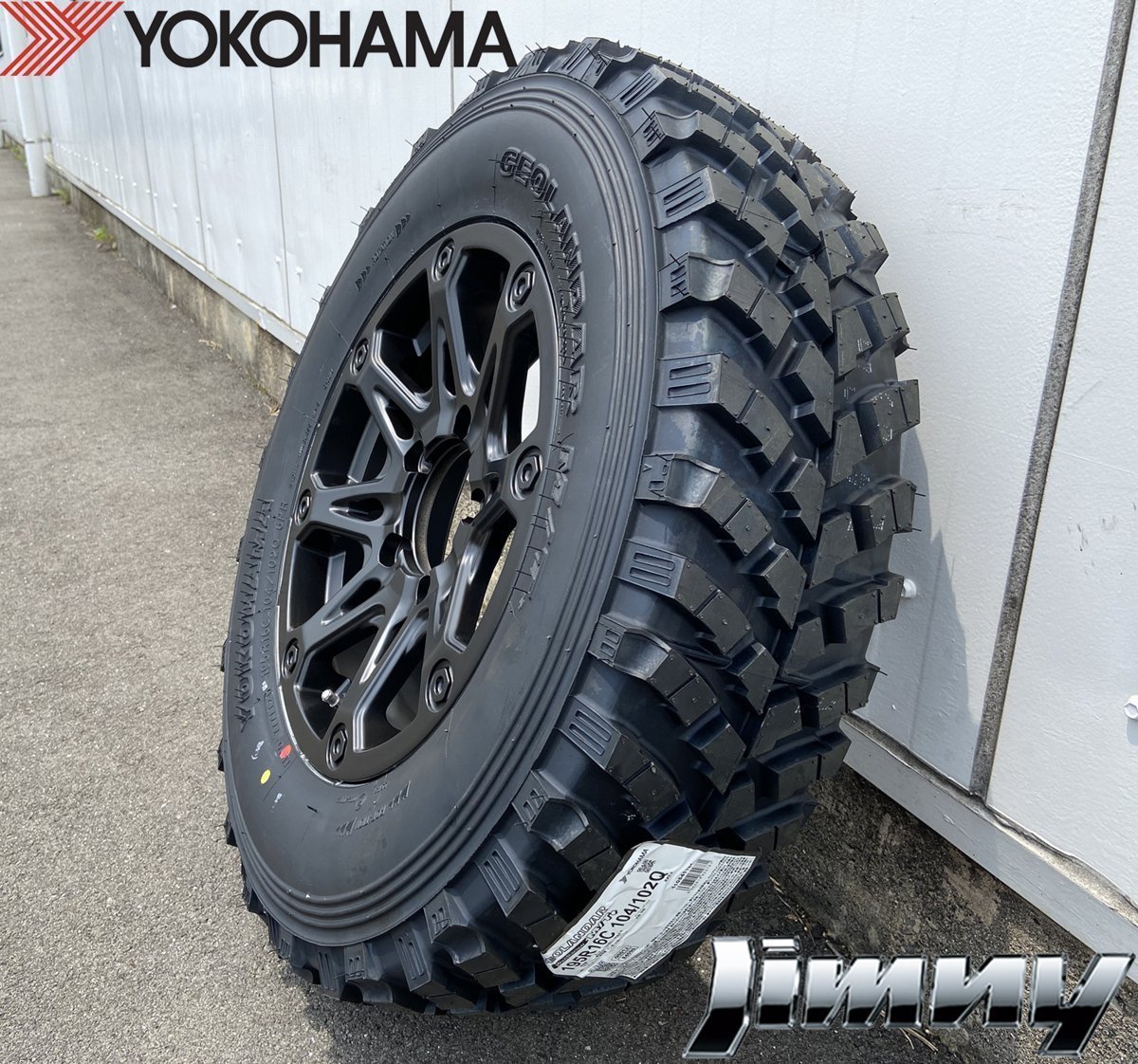 YOKOHAMA ジオランダー M/T+ 195R16 ジムニー JIMNY JB64 JB23 JA12 JA11 タイヤホイール 16インチ BDX08 新品4本セット_画像9