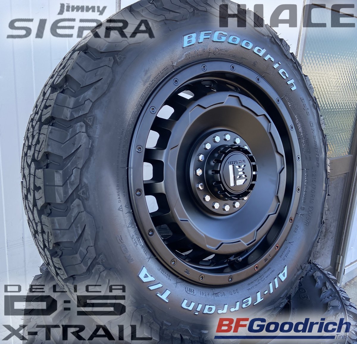 デリカD5 エクストレイル RAV4 タイヤホイールセット 16インチ SwaGGer BFGoodrich オールテレーン KO2 215/70R16 225/70R16 235/70R16_画像3