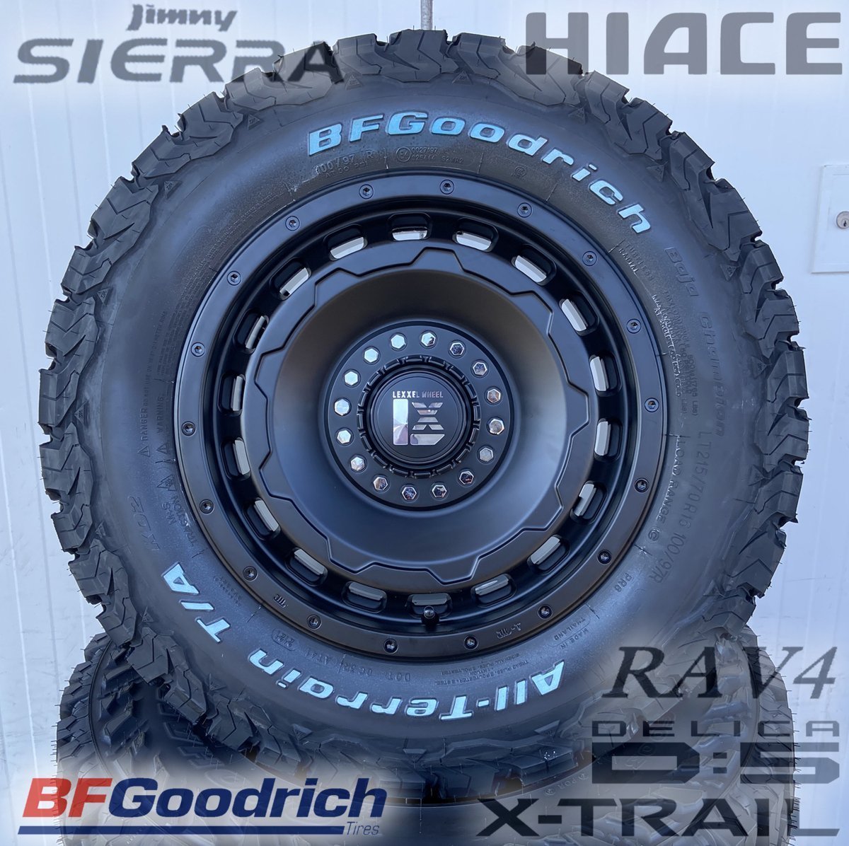 デリカD5 エクストレイル RAV4 タイヤホイールセット 16インチ SwaGGer BFGoodrich オールテレーン KO2 215/70R16 225/70R16 235/70R16_画像7