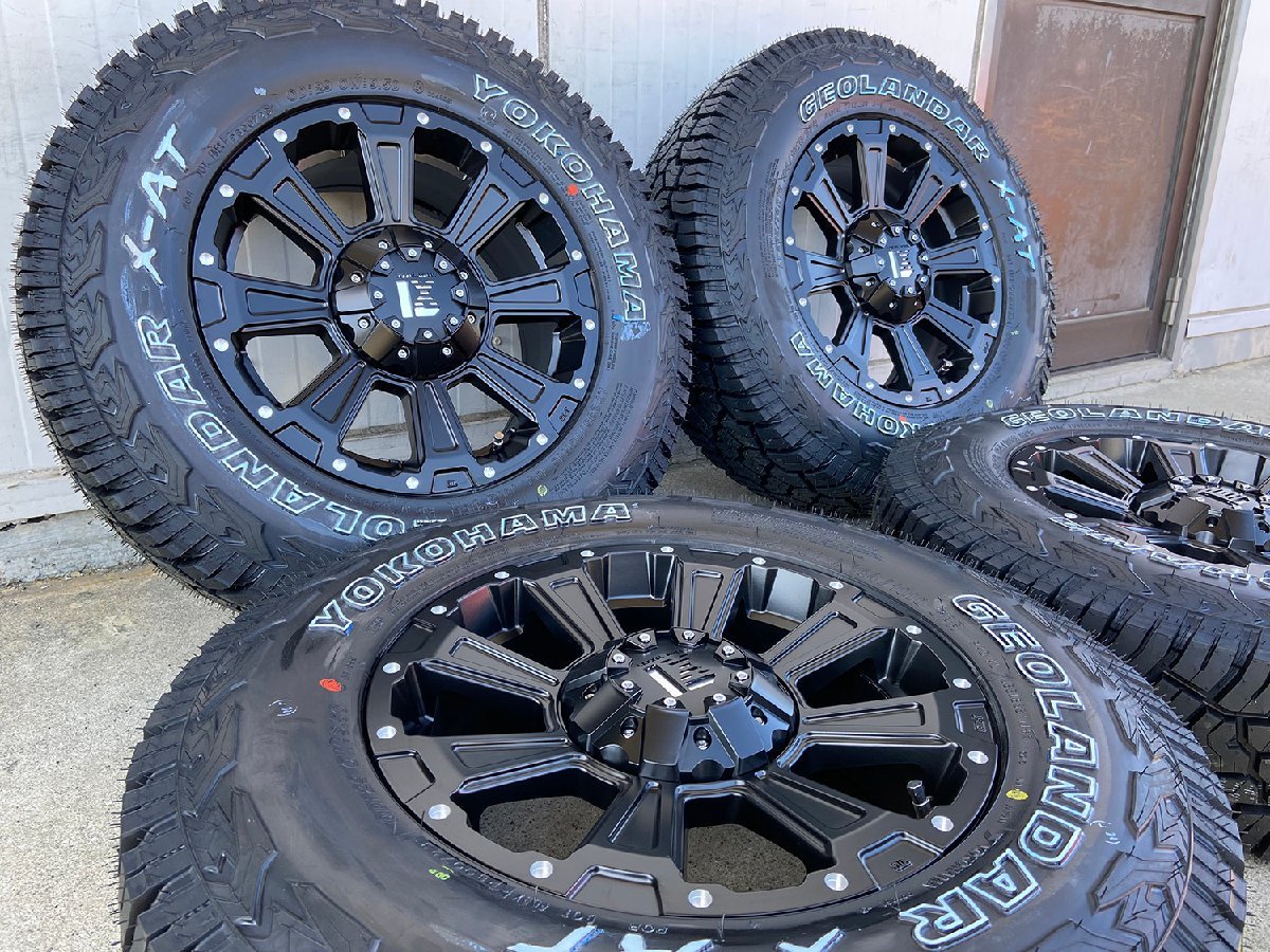 デリカD5 RAV4 アウトランダー ヨコハマ ジオランダーX-AT 235/70R16 タイヤホイールセット 16インチ LEXXEL DeathRock_画像3