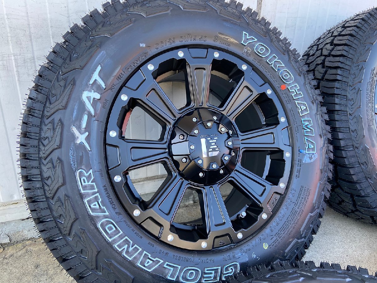 デリカD5 RAV4 アウトランダー ヨコハマ ジオランダーX-AT 235/70R16 タイヤホイールセット 16インチ LEXXEL DeathRock_画像6