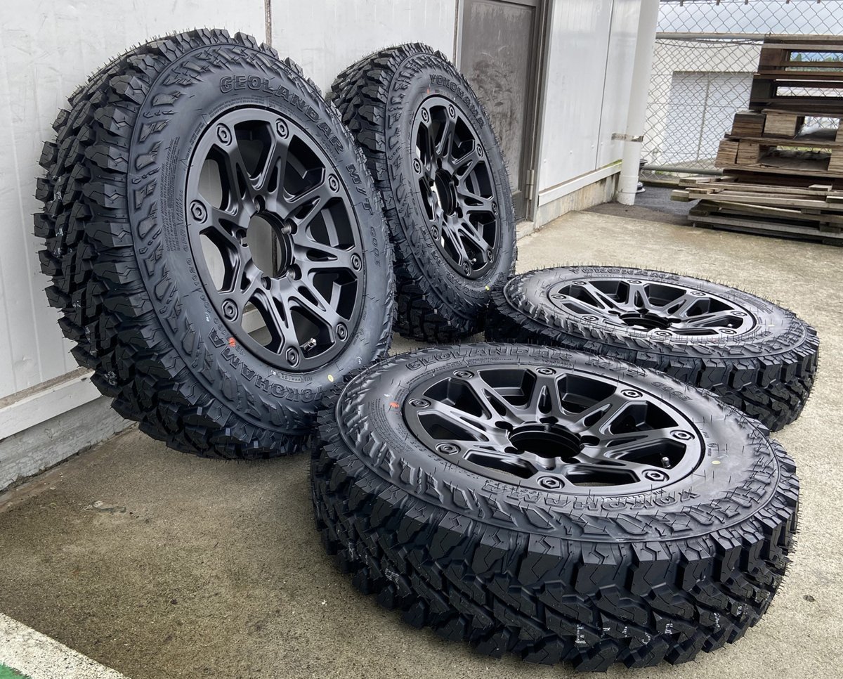 ジムニー JB64 JB23 JA BDX08 ヨコハマ ジオランダー MT G003 185/85R16 175/80R16 195R16 タイヤホイールセット 16インチ_画像3