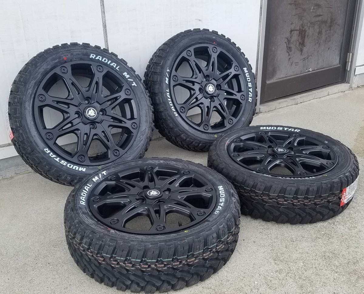 ハイゼットジャンボ エヴリィ ウェイク ハスラー マッドスター ラジアル MT 165/60R15 タイヤホイール 16インチ ホワイトレター_画像4