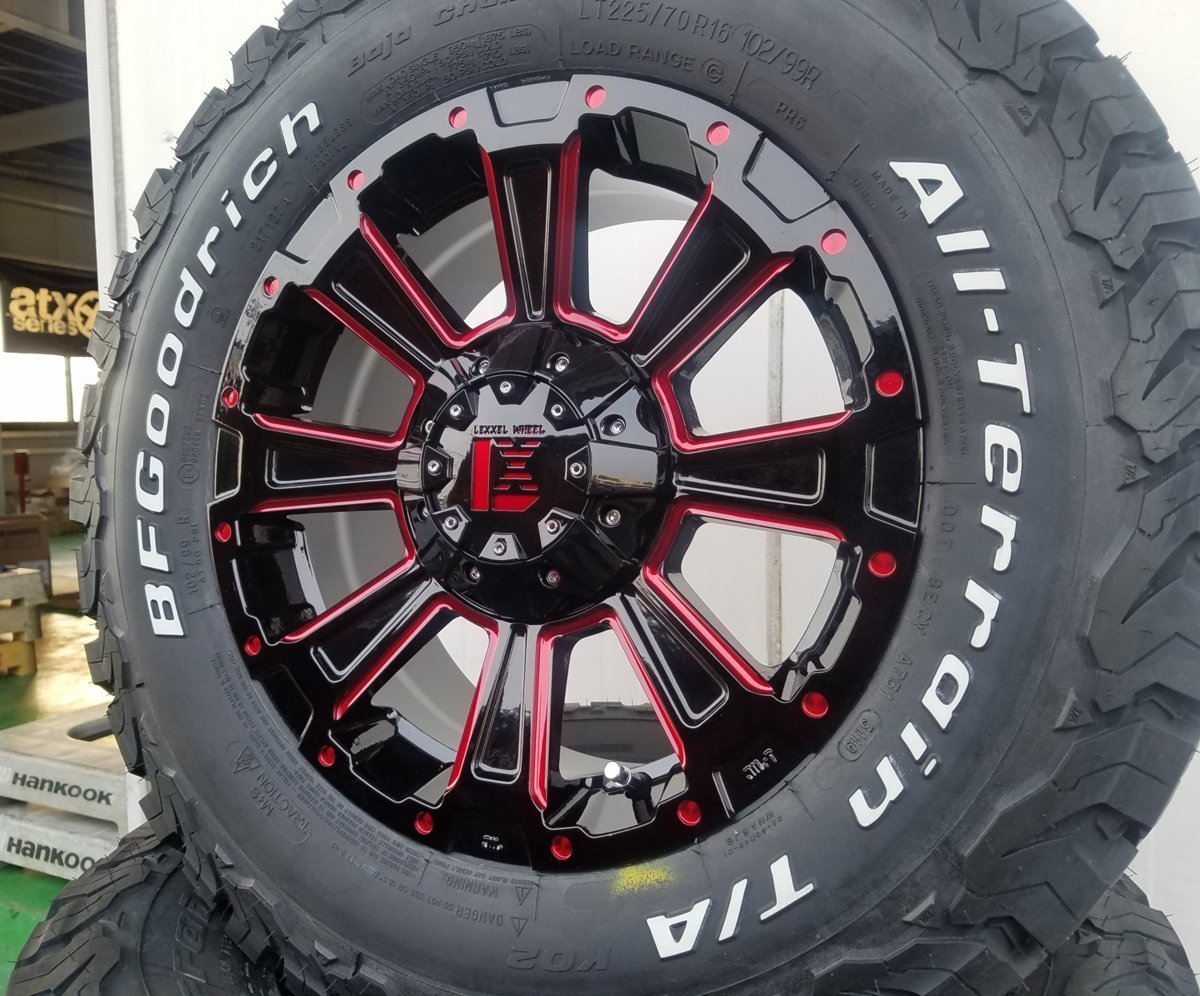 デリカ D5 エクストレイル RAV4 人気 タイヤホイール BF グッドリッチ KO2 ホワイトレター 215/70R16 225/70R16 16インチ DeathRock_画像6