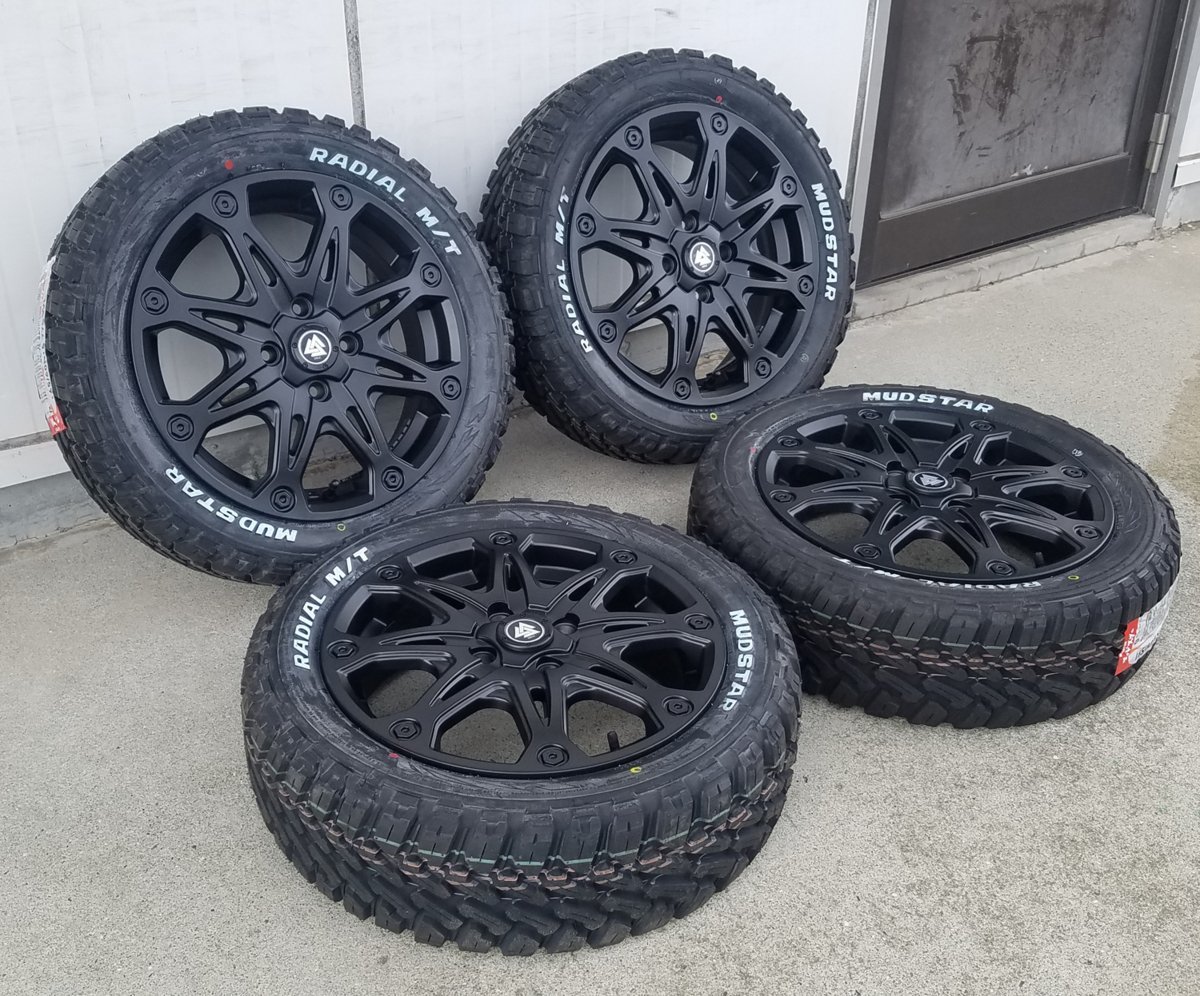 ハイゼットジャンボ エヴリィ ウェイク ハスラー マッドスター ラジアル MT 165/60R15 タイヤホイール 16インチ ホワイトレター_画像4