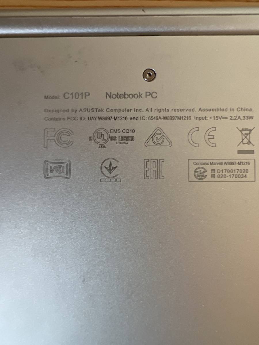 クロームブックノートパソコン Chromebook ノートPC C101P♪ 動作確認済み！電源ケーブル付き！Wi-FiにつないでYouTubeなどを観られました!_画像5