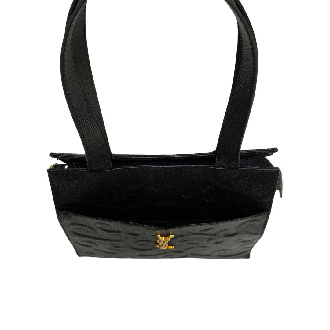 極 美品 YVES SAINT LAURENT イヴサンローラン ヴィンテージ YSL 金具