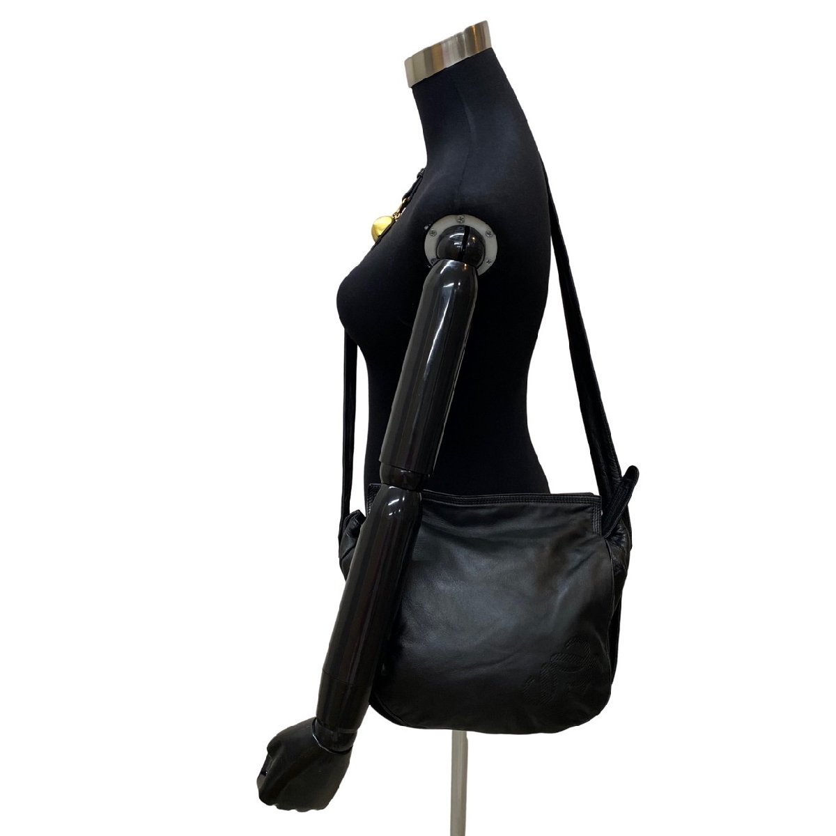 極 美品 希少品 LOEWE ロエベ ヴィンテージ アナグラム ロゴ ナッパ