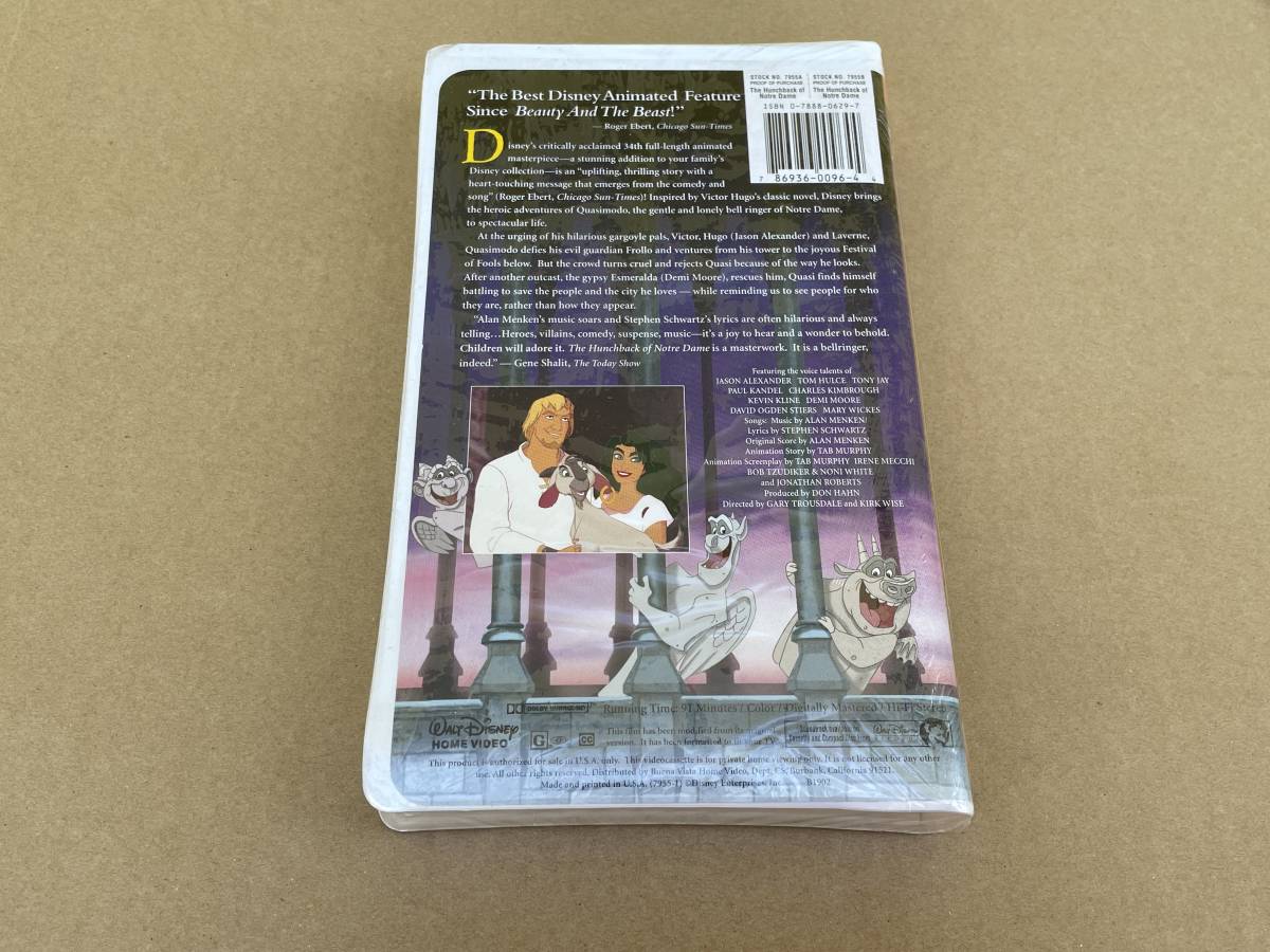  новый товар импорт версия Disney аниме VHS видеолента Note ru dam. ... мужчина The Bells Of Notre Dame Walt Disney\'s The Hunchback of Notre Dame 1997