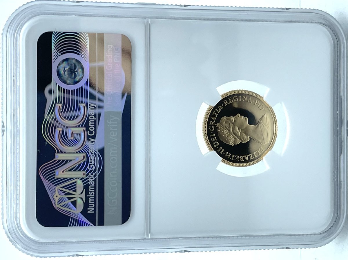 通販売[準最高鑑定品]1982年　イギリス　ヤングエリザベス　ハーフソブリン金貨 コレクション