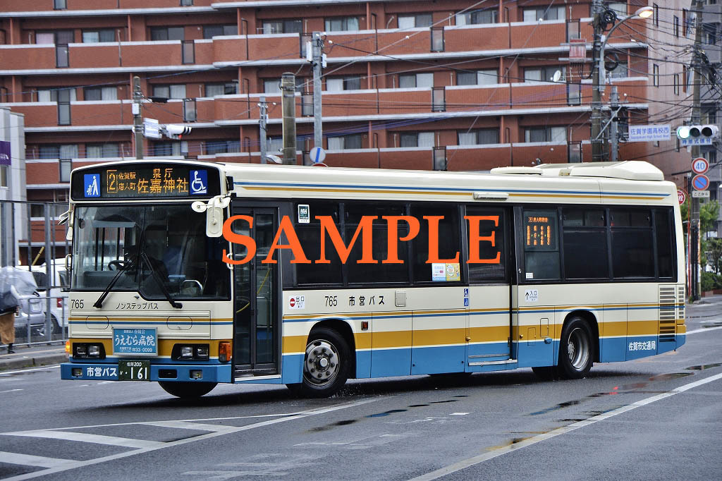D-４【バス写真】Ｌ版４枚　佐賀市交通局　路線車_画像1