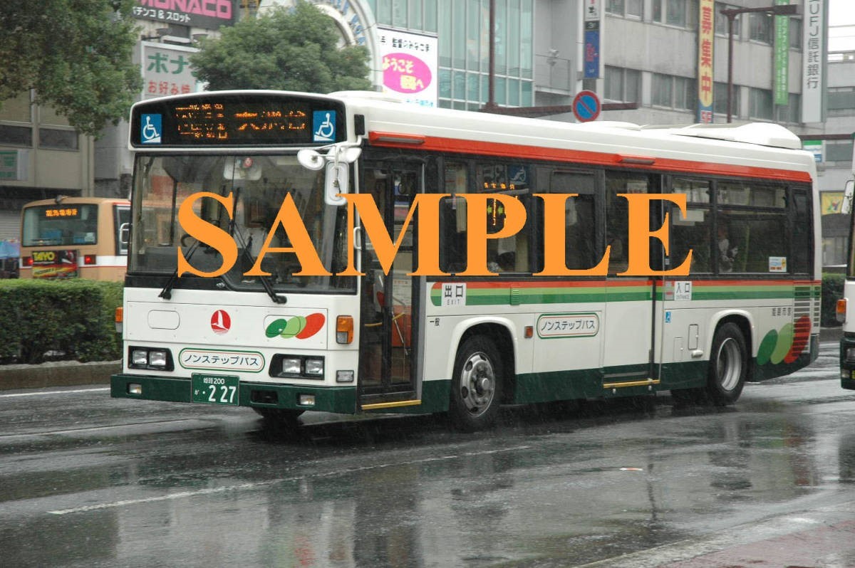 D【バス写真】L版４枚　姫路市交通局　路線車_画像1