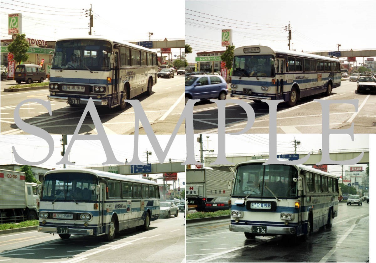F[ автобус фотография ]L версия 4 листов Miyazaki транспорт старый маршрут машина (2)