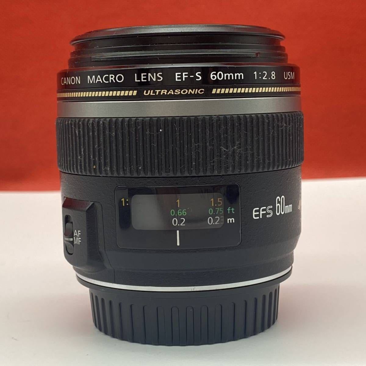 ◇A Canon MACRO LENS EF-S 60mm 1:2.8 USM カメラレンズ ULTRASONIC