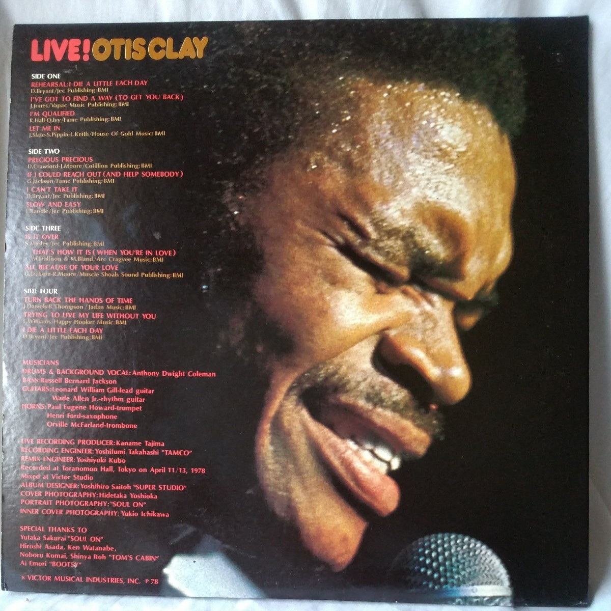 ■ OTIS CLAY LIVE ! ★ 2 枚組。LIVE盤。_画像2