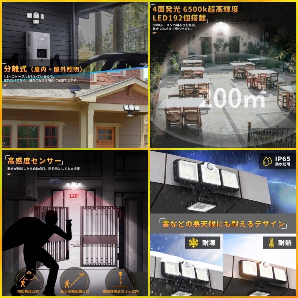 激安直営店 2台⭐ソーラー充電で電気代0円❣分離式だから設置も自由