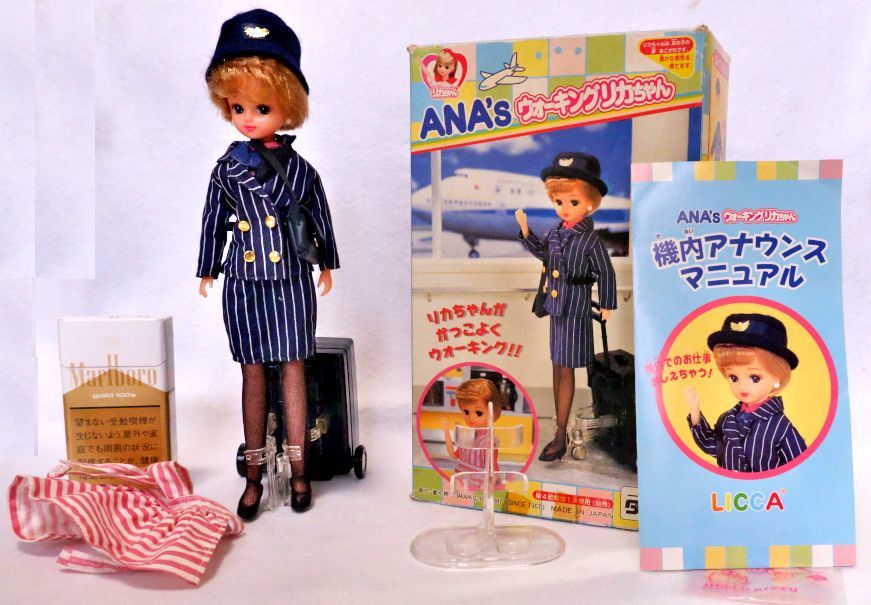 ANAウォーキングリカちゃん　機内販売限定商品　作動品乾電池付き　中古品　　_画像1