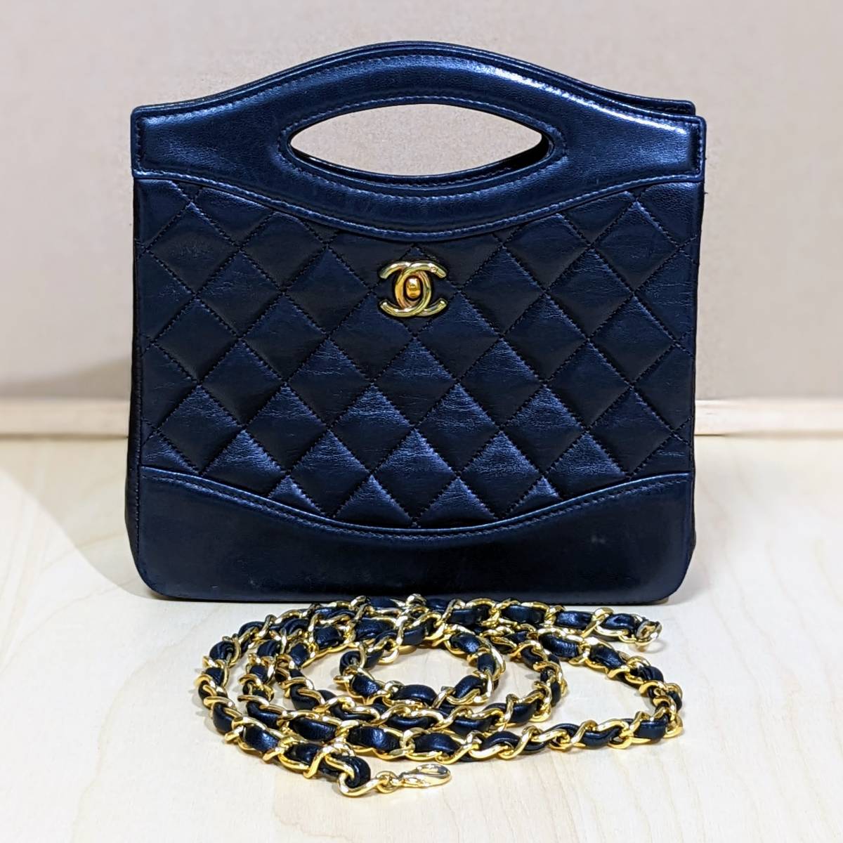 ★25A★【CHANEL】スクエアフォーム マトラッセショルダー CHANEL シャネル マトラッセ スクエア 2WAY ハンドバッグ