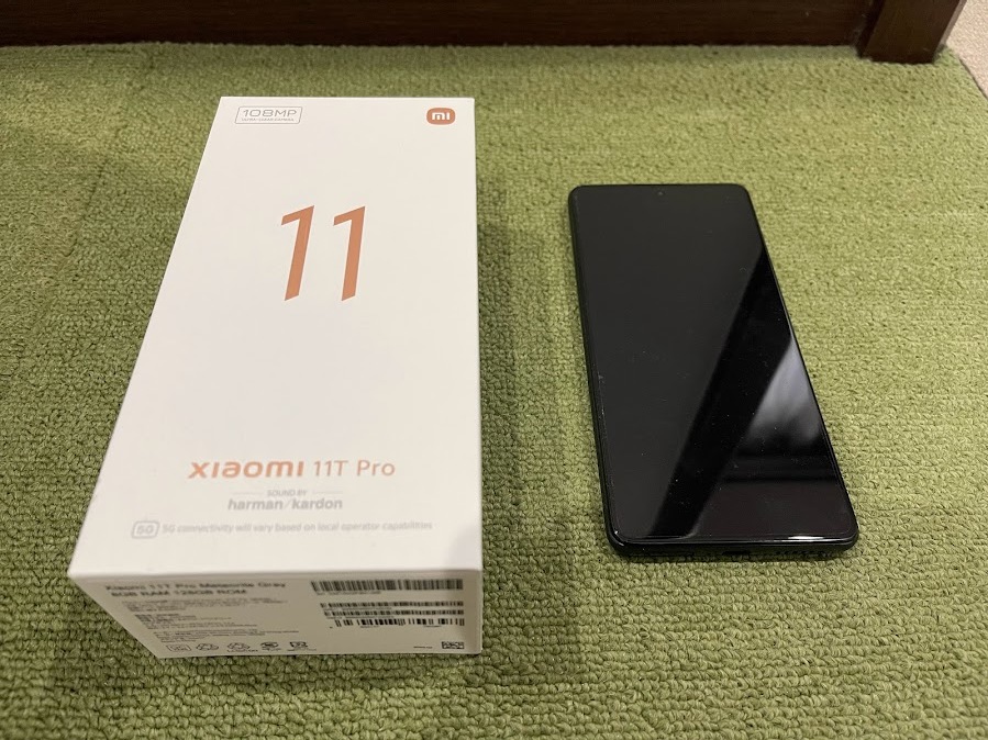 Xiaomi 11T Pro[128GB] SIMフリー メテオライトグレー 美品! SIMフリー