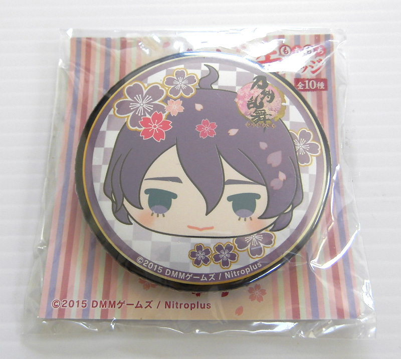  Touken Ranbu mochi mochi can badge .... can bachi badge unused goods ........ sword mascot purple limited goods illustration prize 