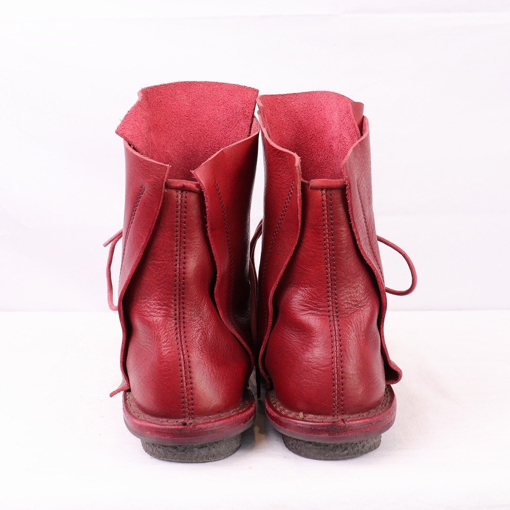  Trippen 38 / кожа ботинки красный балка gun ti дизайн ботинки женский trippen б/у одежда б/у bk1897